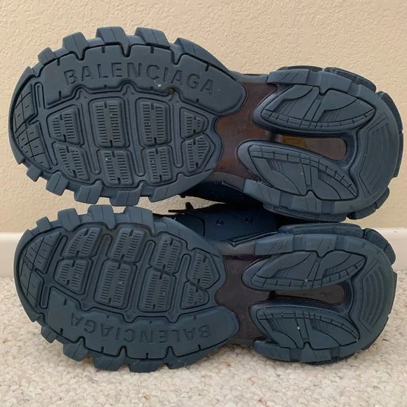 Balenciaga Track Sneakers Blue Pearl Sz 11 - Picture 14 of 16